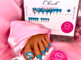 “Cherish” 20pc ENE Toe Set (Natural Tips) (Ready to ship) matching hand set sold separately