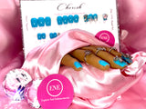 “Cherish" 20pc ENE Hand Set in Short Square (Ready to ship) matching toe set sold separately