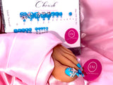 “Cherish” 20pc ENE Toe Set (Natural Tips) (Ready to ship) matching hand set sold separately