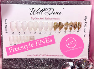 “Well Done" Freestyle Custom ENE Hand/Toe Set (Made to Order)