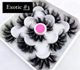 Exotic 3D Eyelash Bundle (5/pair per lot)