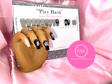 “Play Hard" 20pc ENE Hand Set in Medium Coffin (Ready to ship)