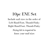 “Butterfly Effect” 10pc ENE Toe Set (Made to Order)