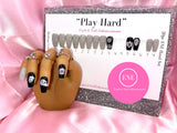 “Play Hard" 20pc ENE Hand Set in Medium Coffin (Ready to ship)